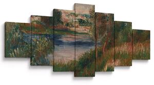 Obraz - Auguste Renoir, Landscape at Vetheuil, reprodukce (210x100 cm)