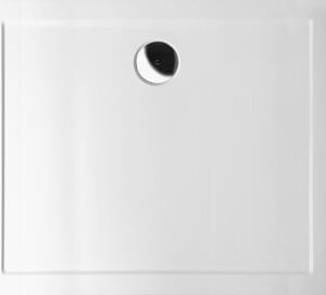 Polysan KARIA sprchová vanička z litého mramoru, obdélník 80x70x4cm, bílá, 11091