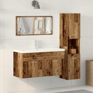 3dílná koupelnová sestava old wood kompozitní dřevo 3328591