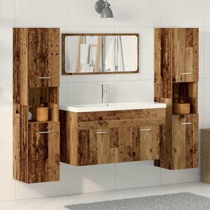 4dílná koupelnová sestava old wood kompozitní dřevo 3328595