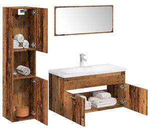 5dílná koupelnová sestava old wood kompozitní dřevo 3328603