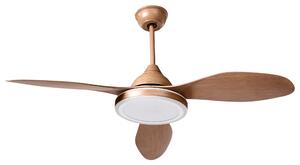 Stropní ventilátor se světlem MUDDY s dálkovým ovládáním Světle hnědá