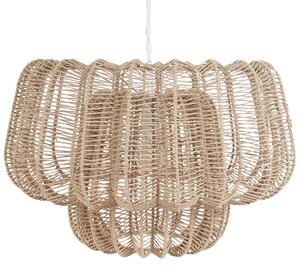 Závěsná lampa SAISI Papírové lano Béžová