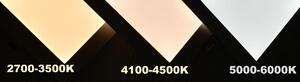 Ecolite LED-GPL44-45/BI Bílý závěsný LED panel 600x600mm 45W denní bílá