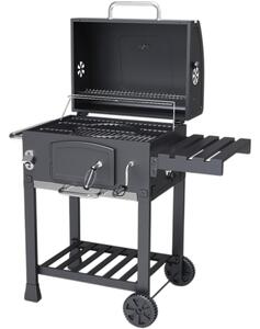 Avenberg Multifunkční BBQ gril Genius + litinový rošt + tál + pizza kámen, 70 x 103 x 105 cm
