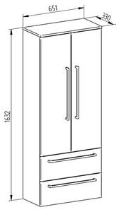 EBS Pure Skříňka vysoká 65 cm, dub kronberg PUREV65DK