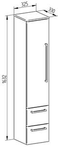 EBS Pure Skříňka vysoká 33 cm, dub arlington, levá PUREV33DAL