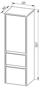 EBS Duomo Skříňka vysoká 40 cm, dub riviera, pravá DUOMOV40DRP