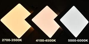 Ecolite LED-WSQ-6W/41/CHR Chromový vestavný LED panel 120x120mm 6W denní bílá