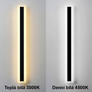 Černé LED moderní nástěnné svítidlo strip 45W P 150cm/8cm IP65 4500K