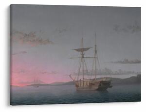Obraz - Fitz Henry Lane, Lumber Schooners at Evening on Penobscot Bay, reprodukce (70x50 cm)