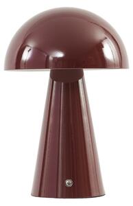 Stolní lampa Lindby, Nevijo, stmívatelné, Červená, Obývací pokoj, Kov, Moderní