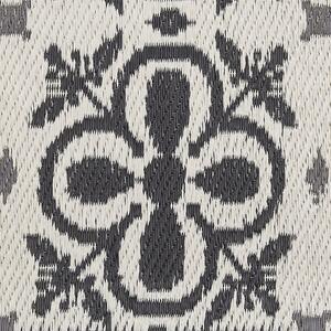 Venkovní koberec 120x180 cm černý a bílý NELLUR