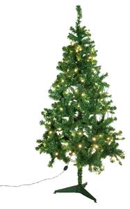 Umělý vánoční stromek s LED osvětlením, 210 cm