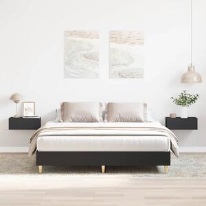 Rám postele bez matrace černý 150x200 cm Technické dřevo 3328709