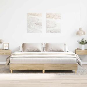 Rám postele bez matrace dub sonoma 180x200cm kompozitní dřevo 3329023