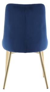 Jídelní židle Velvet, 2ks, modrá, S50xD66xV88,5