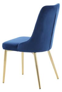 Jídelní židle Velvet, 2ks, modrá, S50xD66xV88,5