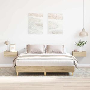 Rám postele bez matrace Dub Sonoma 150x200cm Dřevěné konstrukce 3328710