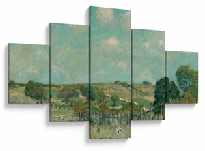 Obraz - Alfred Sisley, Meadow, reprodukce (125x70 cm)