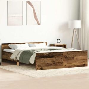 Rám postele bez matrace Staré dřevo 120x190cm Technické dřevo 3328769
