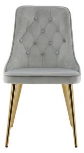Jídelní židle Velvet, 2ks, šedá, S50xD66xV88,5