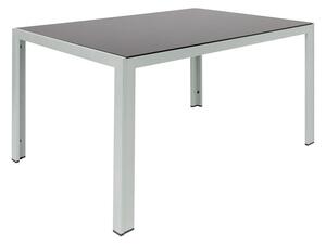 LIVARNO home Hliníkový stůl se skleněnou deskou Houston, šedá (100342061)