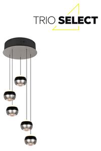 TRIO SELECT 344430507 ORBIT závěsné svítidlo D300mm SMD LED 5x8W/5x960lm 2300+3000+4000K černá, nikl matný, schwitchdimmer