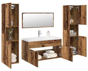 5dílná koupelnová sestava old wood kompozitní dřevo 3328919
