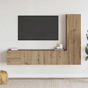 Nástěnné TV skříňky 3 ks dub artisan kompozitní 3328962