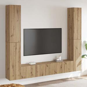 Nástěnné TV skříňky 6 ks dub artisan kompozitní 3328986