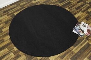 Hanse Home Collection koberce Kusový koberec Nasty 102055 Schwarz kruh ROZMĚR: 133x133 (průměr) kruh