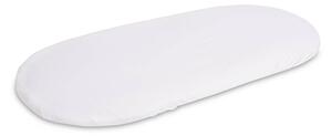 Sensillo Prostěradlo do kolébky Jersey 90 x 40 cm Jednobarevná Barva: Bílá