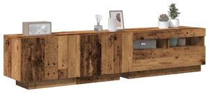 TV stolek s LED old wood 180x35x40 cm kompozitní dřevo 3329163