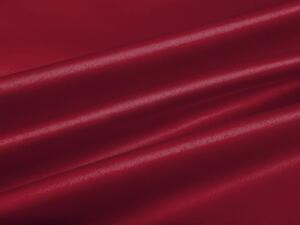 Látka polyesterový satén LUX-022 Vínově červená - šířka 150 cm