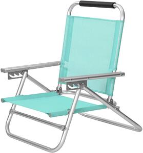 SONGMICS Plážová skládací židle Inet zelená