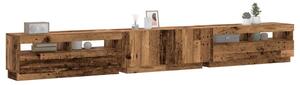 TV stolek s LED old wood 300x35x40 cm kompozitní dřevo 3329169