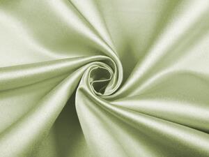Látka polyesterový satén LUX-025 Olivově zelená - šířka 150 cm