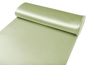 Látka polyesterový satén LUX-025 Olivově zelená - šířka 150 cm