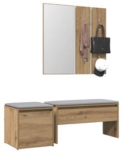 Sada nábytku do předsíně dub artisan kompozitní dřevo 3329172