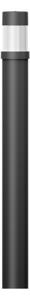 VÝPRODEJ VZORKU LIGMAN Venkovní sloupkové svítidlo BAMBOO 3 černé 3000K 15W 474lm IP65 RAL9011 kryt opal vč.A107091 (zemní držák)