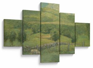 Obraz - Julian Alden Weir, Obweebetuck, reprodukce (125x70 cm)