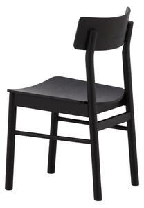 Jídelní židle Montros, 2ks, černá, 48x45,5x82