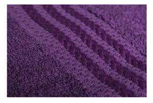 Sada 4 fialových bavlněných ručníků Rainbow, 50 x 90 cm