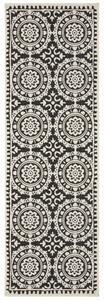 Hans Home | Běhoun Twin Supreme 104129 Black/Cream – na ven i na doma - 80x250