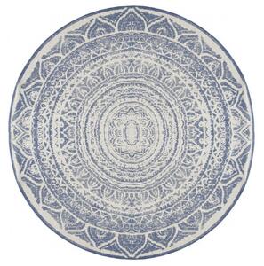 Hans Home | Kusový koberec Twin Supreme 104166 Siruma Blue/Cream kruh – na ven i na doma