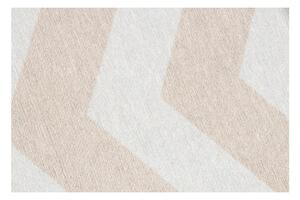 Béžovo-bílý běhoun Floorita Optical, 80 x 130 cm