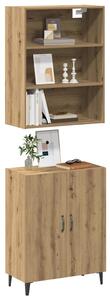 Příborník se nástěnná skříňka dub artisan kompozitní dřevo 3329224