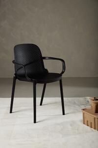 Jídelní židle Baltimore, černá, 53.5x44x81.5