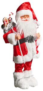Vánoční dekorace ORMSAVATNET Santa Claus 45 cm Červená